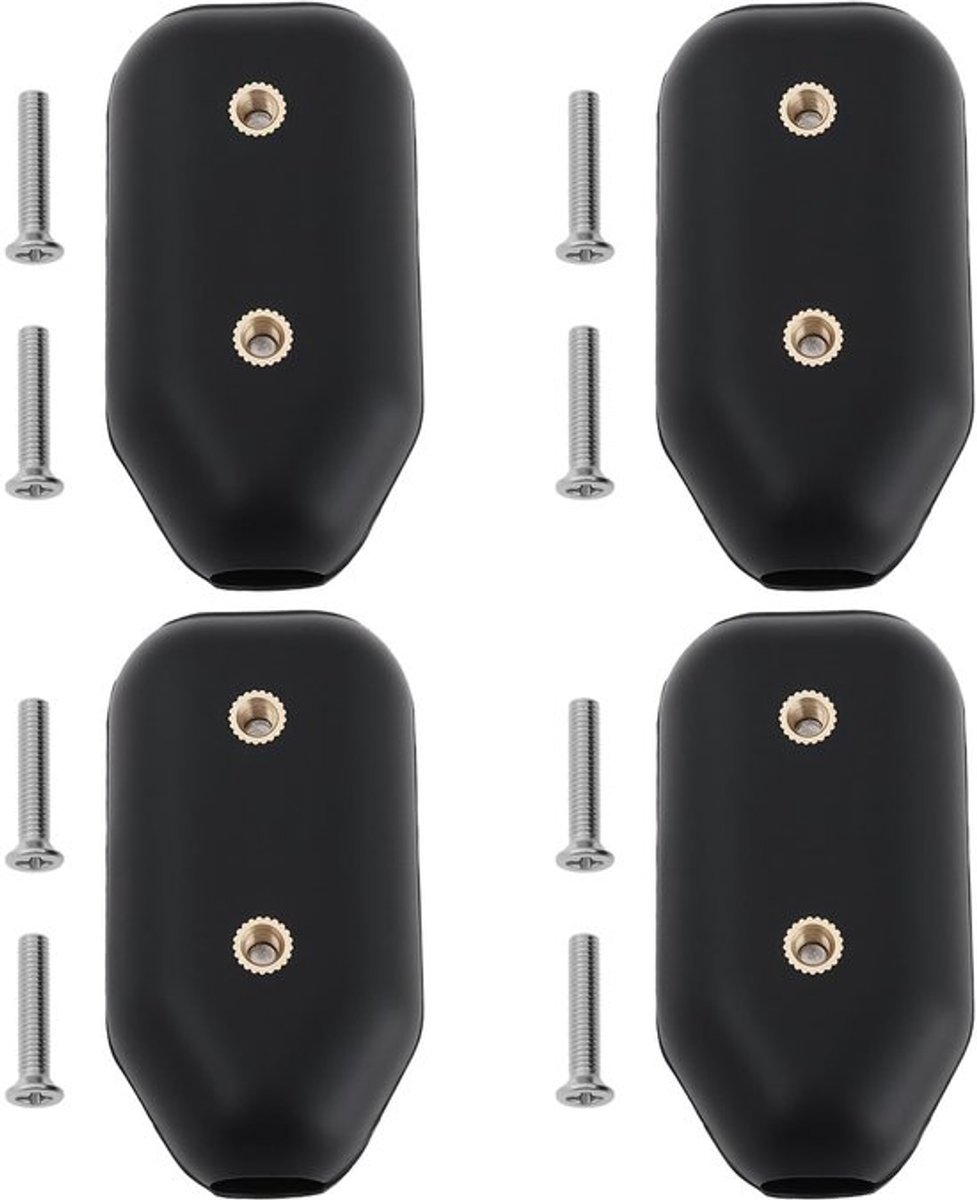 Touwklemmen 4 Stuks - Kunststof Koordconnector - 9,5 cm - Geschikt voor 7-8 mm Touw - Voor Doe-Het-Zelf Taken - Stevige Grip - Touwclips