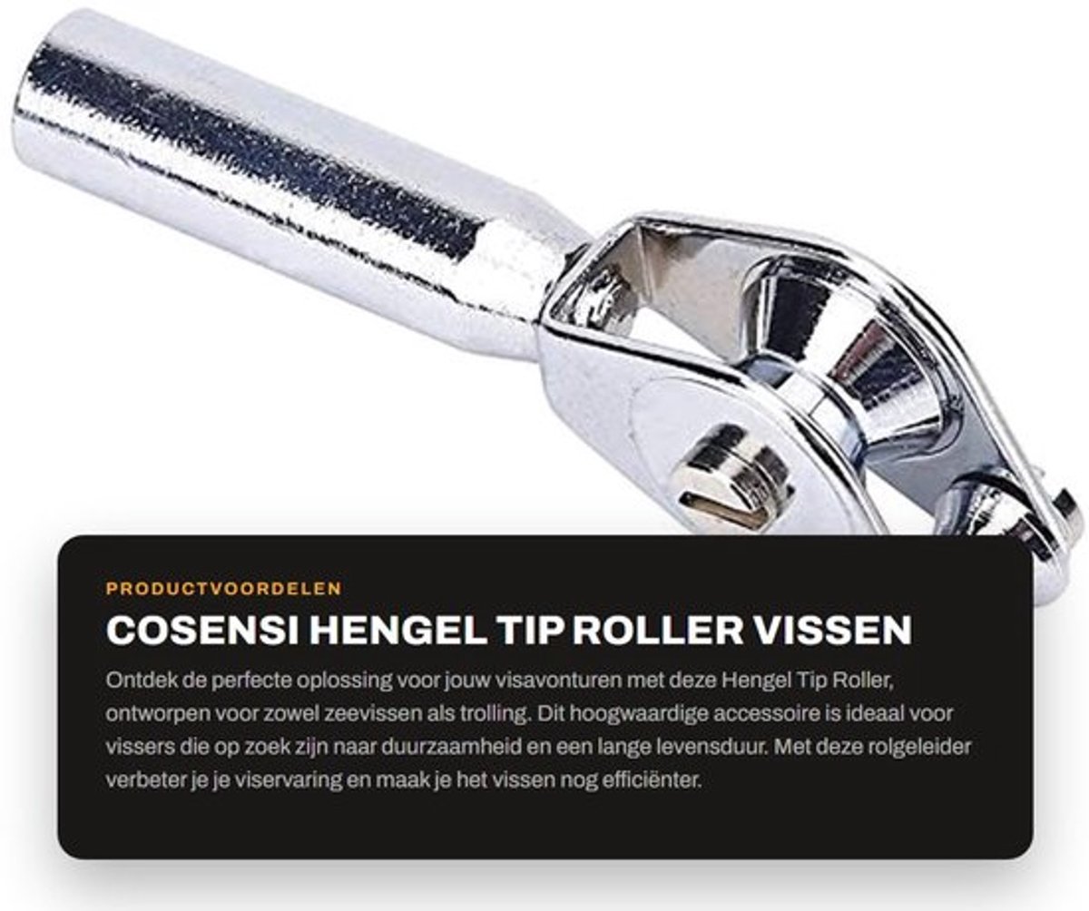 Hengel Tip Roller - Hengelsteun - Vissen Trolling - Accessoire voor Zeeboot - Duurzaam - Hoge kwaliteit - Visgids