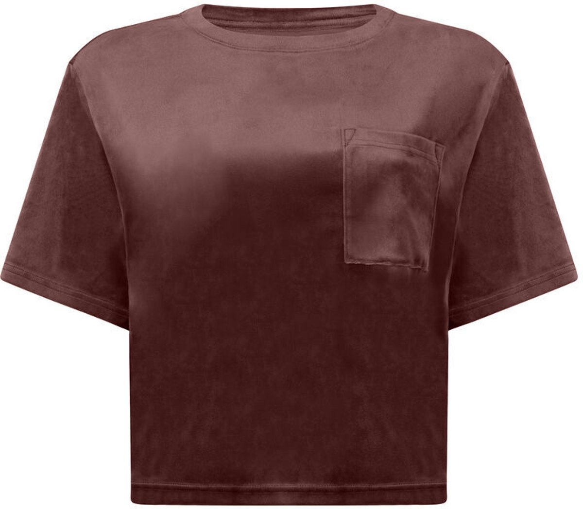 Hunkemöller Top Velours Pocket Bruin