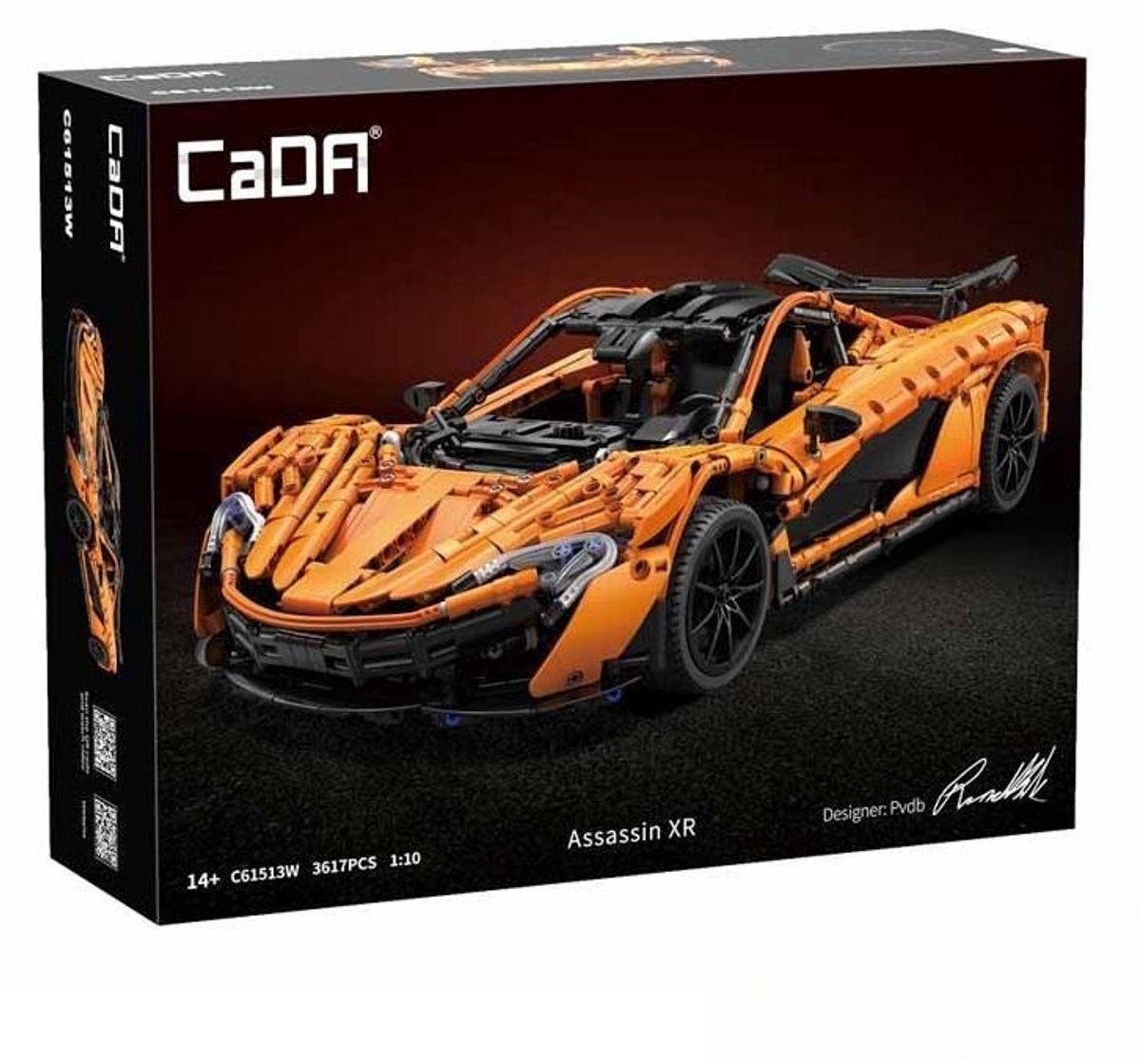 CadaBricks C61513W Assassin XR mega bouwset | City fast champions adventure | Creator and classic motor bouwpakket | Technic speelgoed ideas voor volwassenen | Icons furious speed f1 auto geschikt voor Lego | Technische bouwdoos met 3617 bloks — afbeelding 9