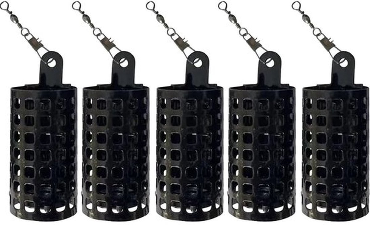 Vissenkooi Ronde Metalen - Karper Feeder - 10g Gewicht - Duurzaam Ijzer - Anticorrosie - Met Wartel - Voederkooi
