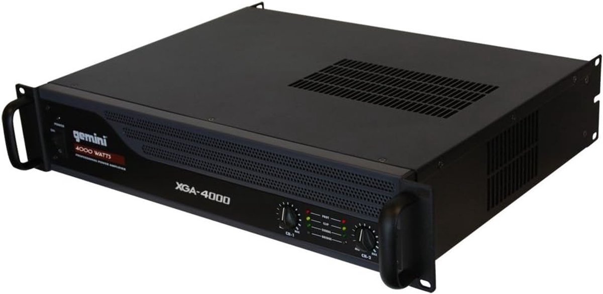 SnelShoppen - Professionele Versterker 4000 Watt | Hoogvermogen Versterker voor Speakers | 700 Watt RMS | XLR en 6,5mm Jack Aansluitingen | Ideaal voo