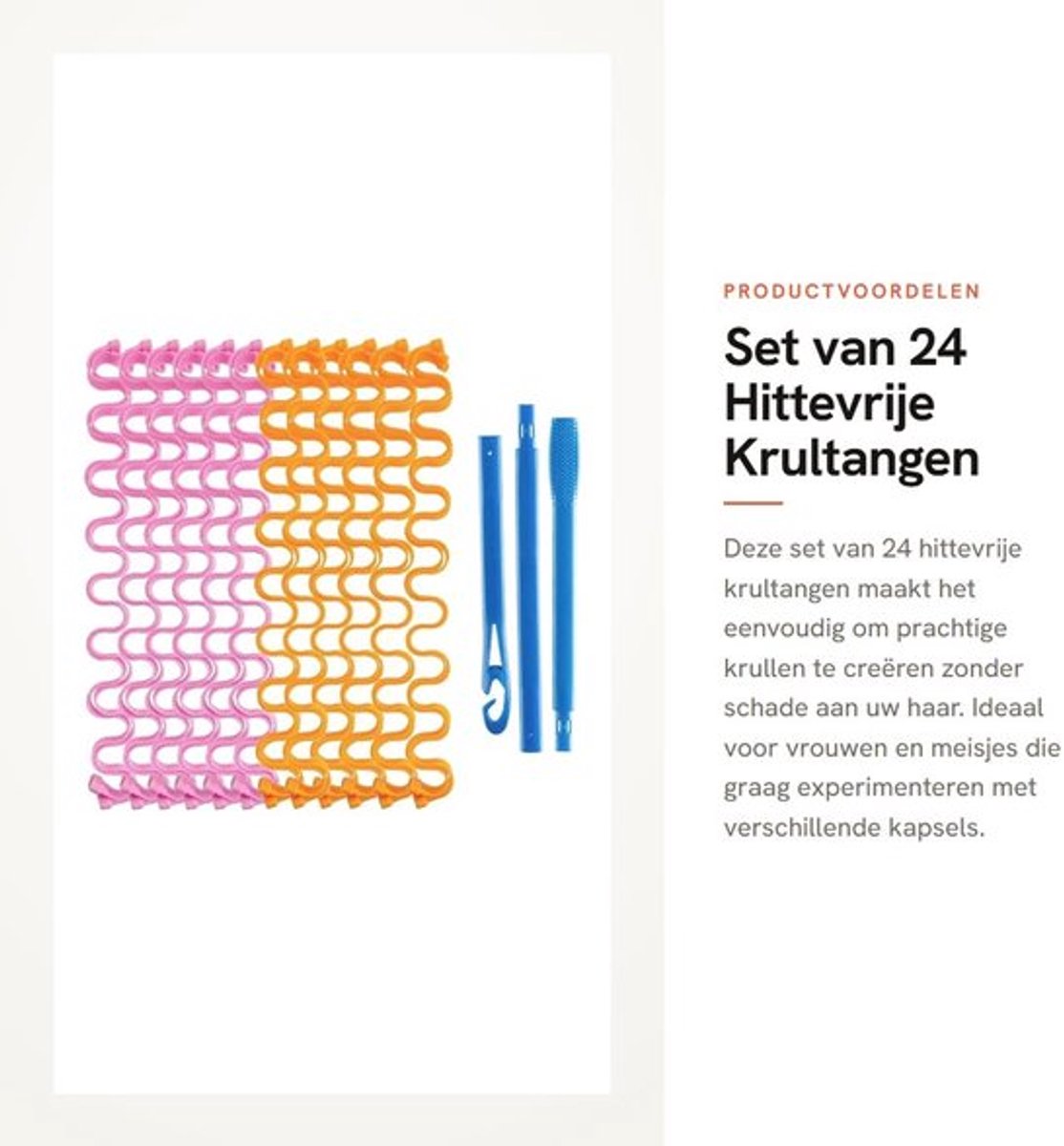 Set van 24 Hittevrije Krultangen voor Gezonde Kapsels