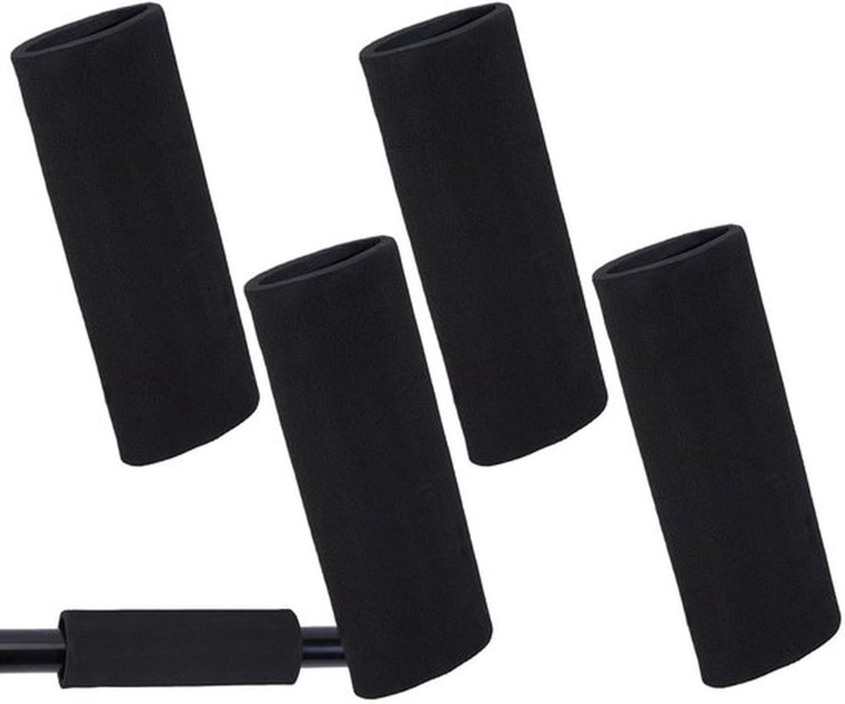 Gripbekleding 4 stuks - Schokabsorberend Schuim - Comfortabele Handgrepen - Zwart - Lichtgewicht - Veelzijdig Gebruik