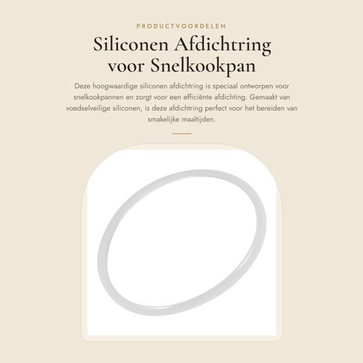 Siliconen Pakking Afdichtring - Hittebestendig - Eenvoudig Te Installeren - Voedingskwaliteit - 24 Cm - Flexibel Ontwerp
