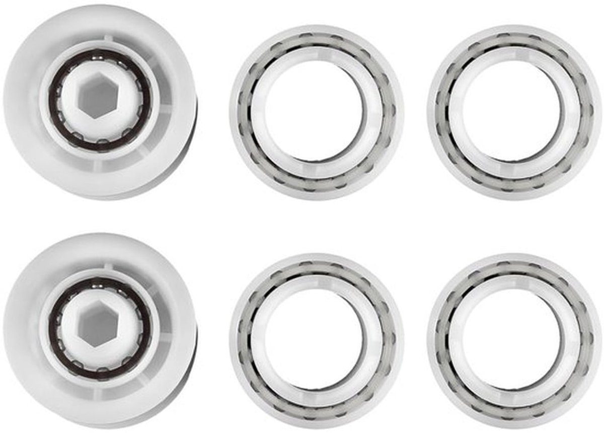 Zwembadreiniger vervangende onderdelen - 4-delige wielenset - 2 katrollen - ABS materiaal - 360° verstelbaar - lange levensduur - Zwembadaccessoires