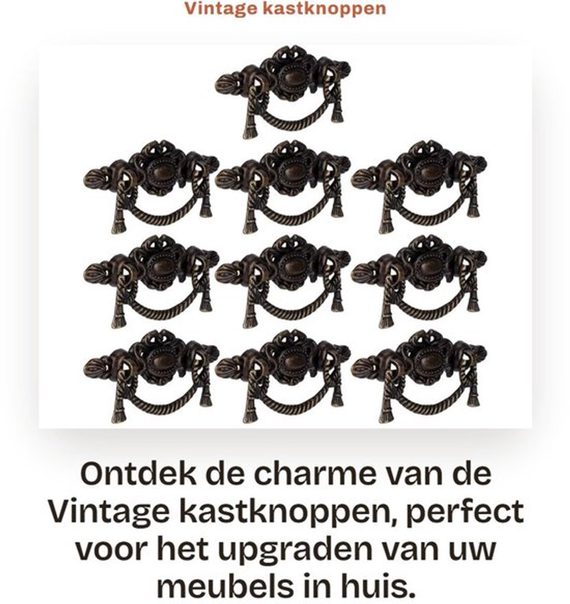Knop Vintage - Meubelknop - Houten Knop - Handgreep - Trekknop - Hoogwaardige Kwaliteit -