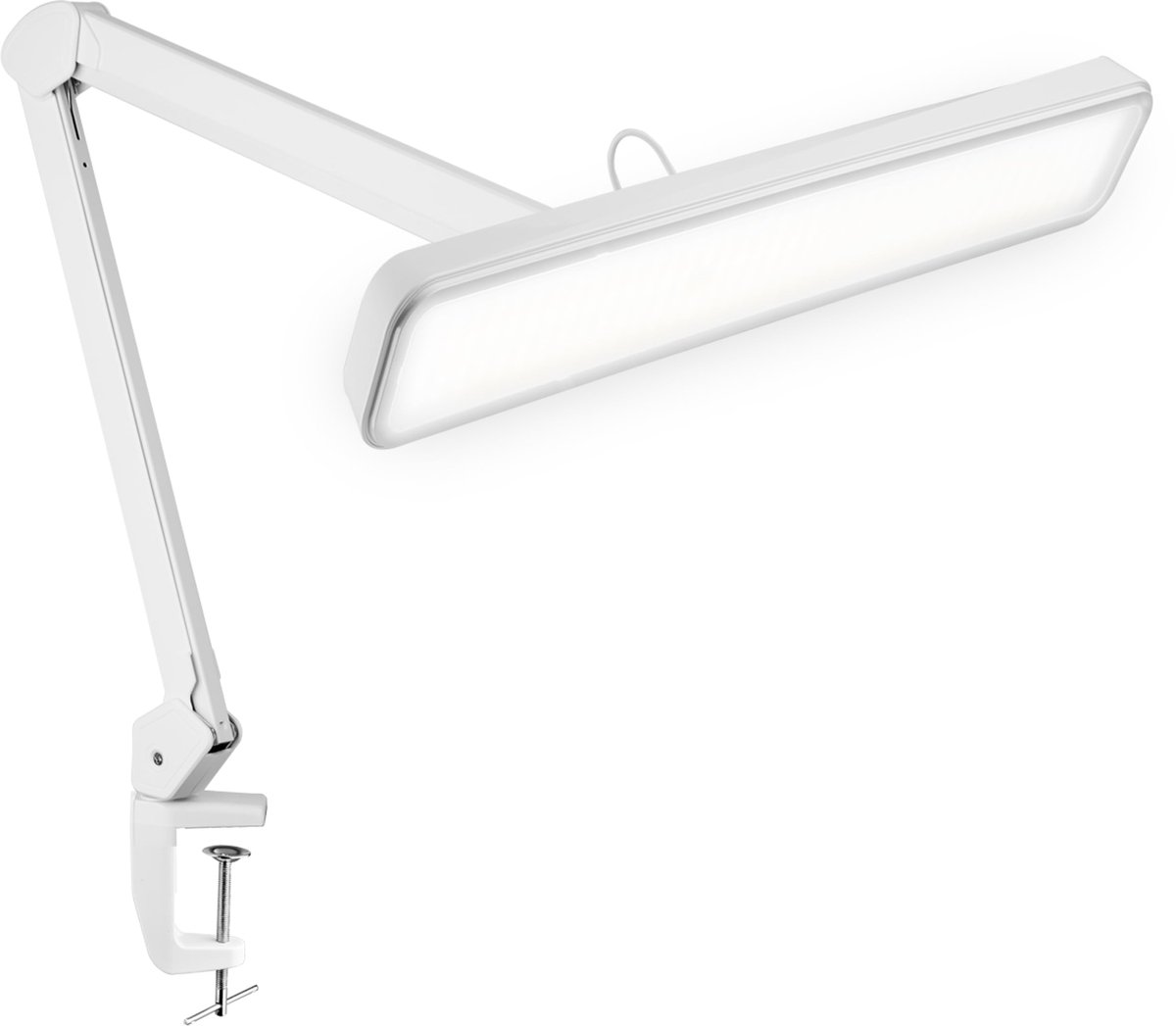 SnelShoppen - Neatfi Werklamp 2500 Lumen | 30W LED Klembevestiging | 56cm Breed | 4 Helderheidsniveaus | Perfect voor Manicuretafel, Knutselen, Werkba