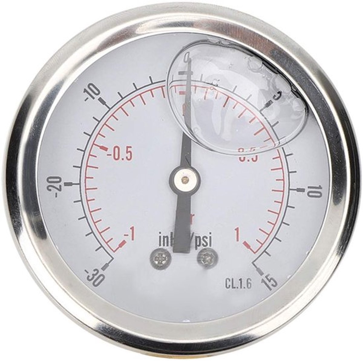 Drukmanometer 68 mm - Oliegevuld - Roestvrijstalen Behuizing - IP65 Bescherming - Geschikt voor Water/Olie/Lucht/Aardgas - Hoge Betrouwbaarheid - Manometer