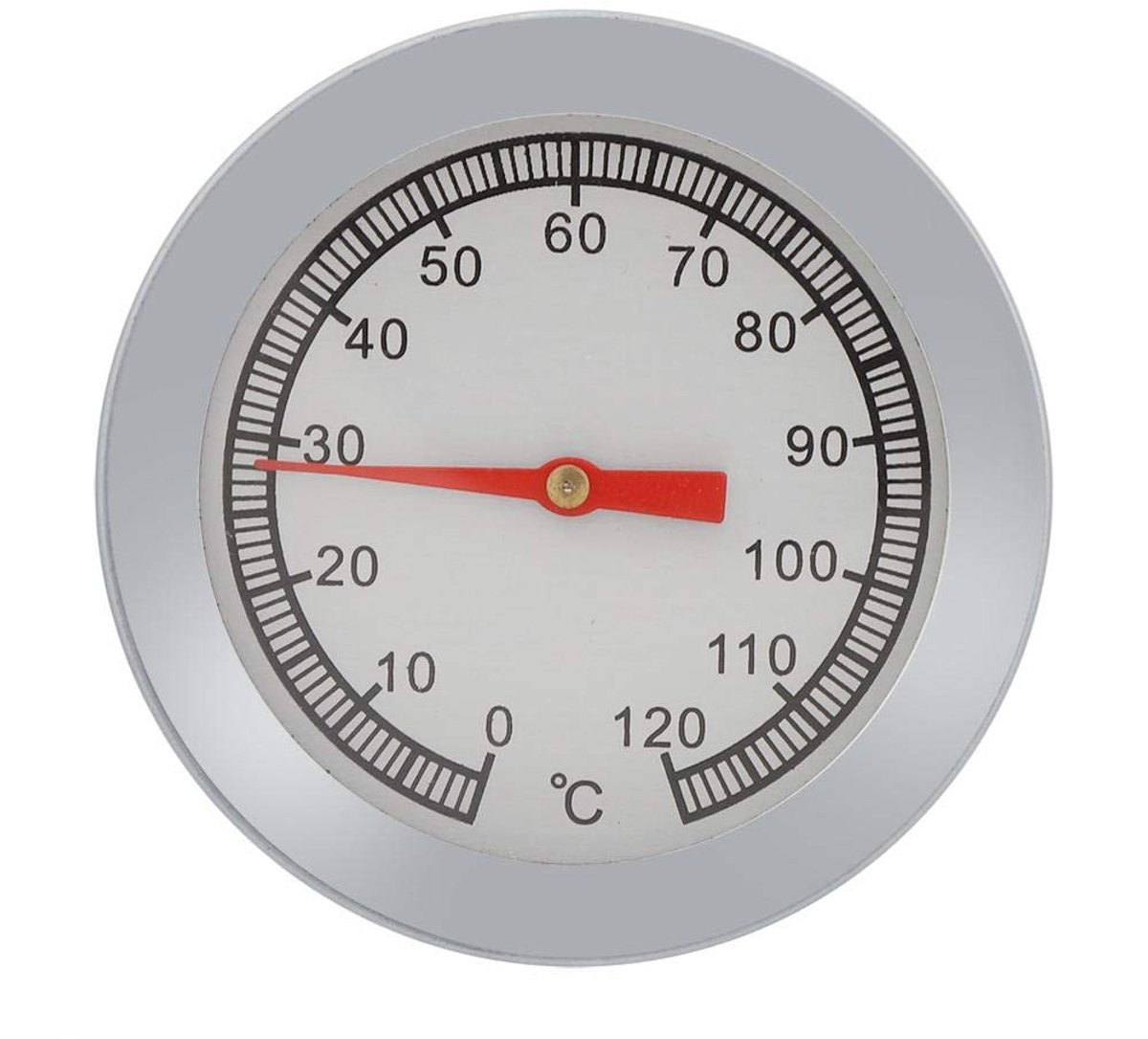 SnelShoppen - Grill Thermometer BBQ Pizza Grill Temperatuurmeter RVS 0-120℃ Voor Barbecue, Koken, Tuin, Feest, Camping