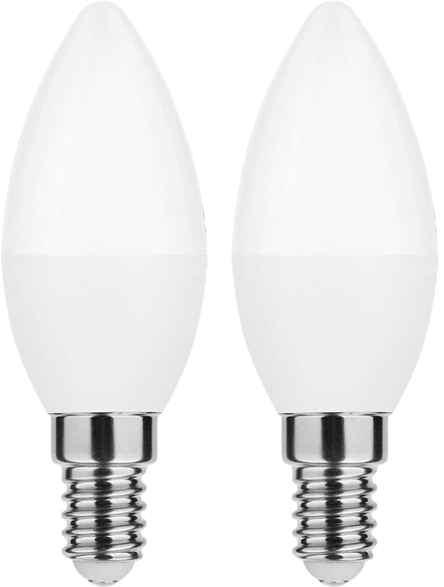Modee E14 LED Lamp - 8.5W 806LM 2700K - Warm Wit - LED Kaarslamp C37 - Vervangt 60W Halogeen Gloeilamp - 2 stuks