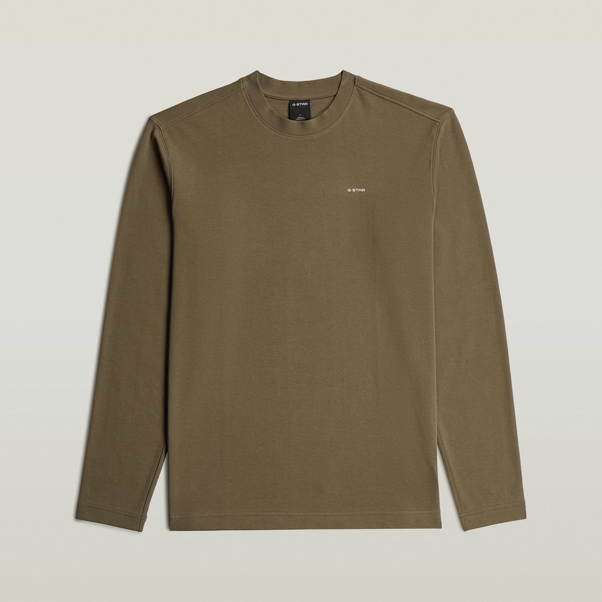 G-Star True regular r t ls Heren T-shirts Khaki