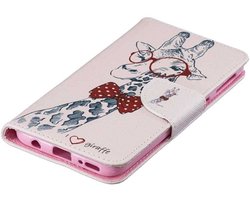 Geschikt voor Samsung Galaxy A40 telefoonhoesje met standaard, kaartsleuf en portemonnee (hertenpatroon) - 10