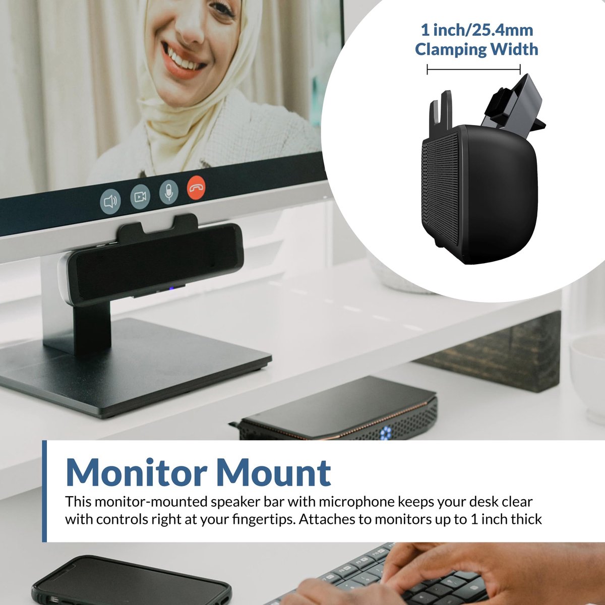 SnelShoppen - USB- en Bluetooth-luidsprekerbalk voor PC, Smartphone en Luidsprekertelefoon - Draadloos en USB-gevoed - Compact en Handig voor Thuis en