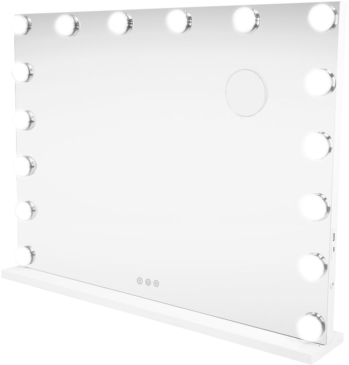 MonsterShop LED bluetooth spiegel - wit - 80 x 60cm - dimbaar