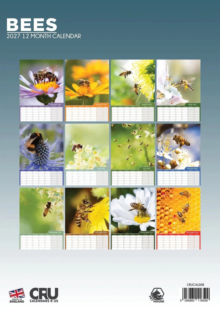 Bijen A3 Kalender 2027
