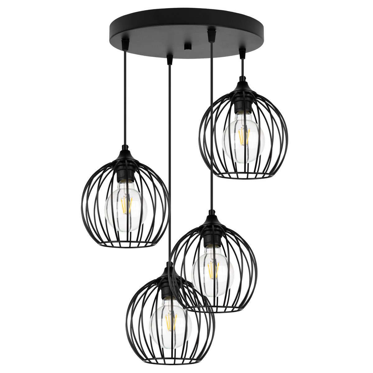 Moderne Zwarte Plafondlamp Hanglamp Loft Stijl voor Eettafel