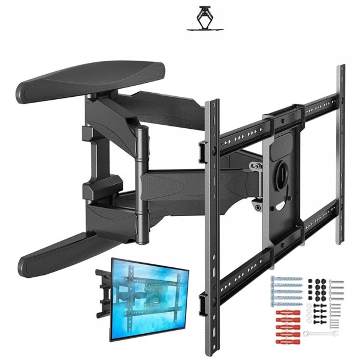 Draaibare TV Muurbeugel voor 70 inch TV - Sterk & Verstelbaar