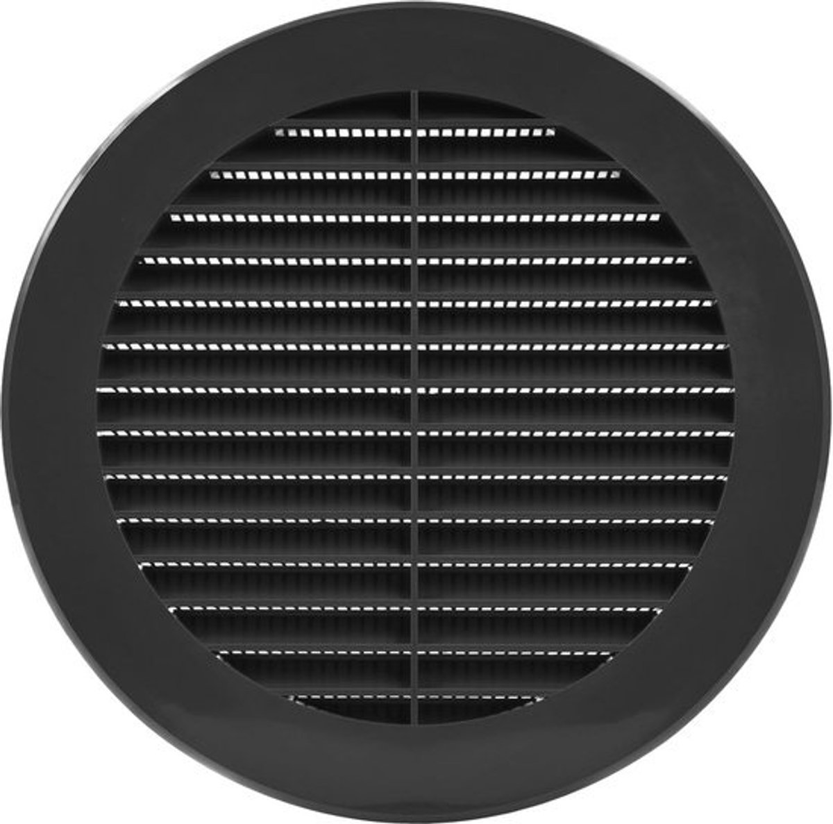 Rond Zwart Ventilatierooster 15,2 cm voor Badkamer, Keuken, en Huis