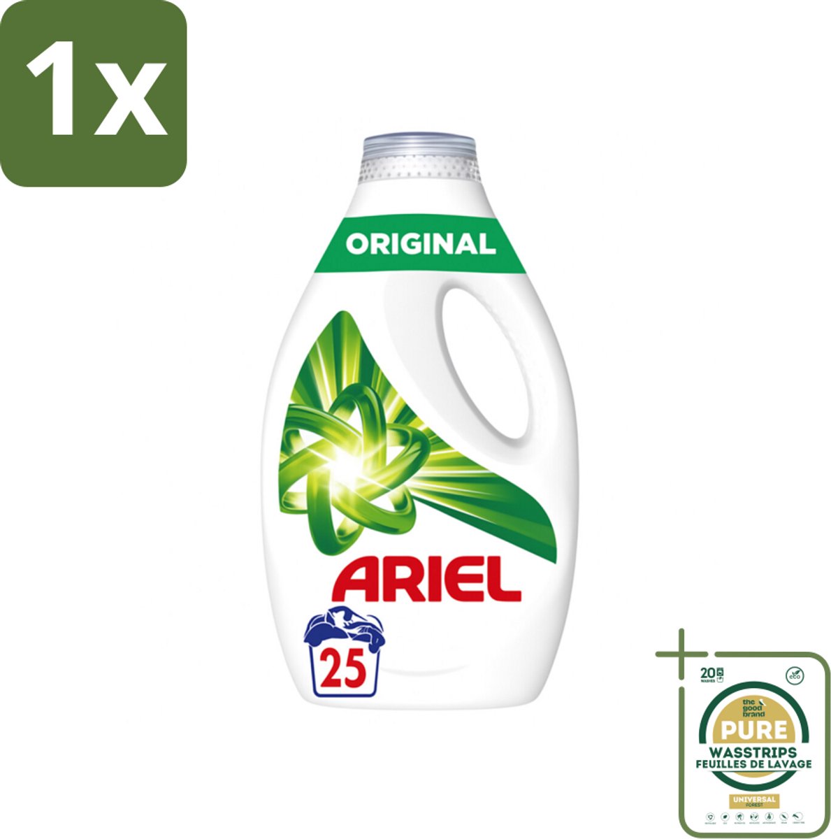 1 x Ariel – Original – Vloeibaar Wasmiddel – 1,13 L- Vloeibaar Wasmiddel - Diepe Reiniging - Langdurige Frisheid - Koudwasformule - Vlekverwijdering
