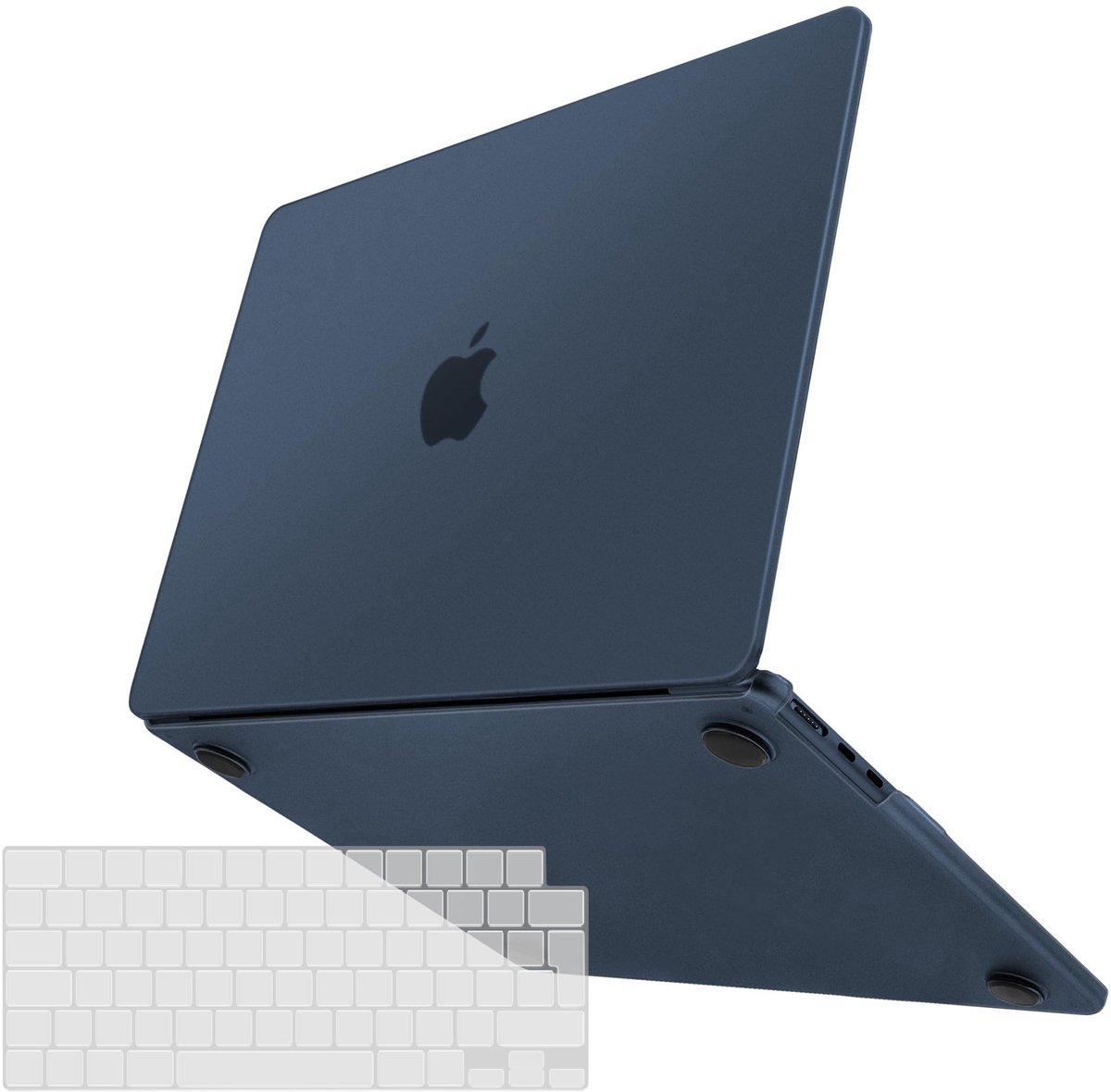 Solidchoice - Ultradunne Hoes voor MacBook Air 13.6 inch met Toetsenbordhoes in Middernachtblauw