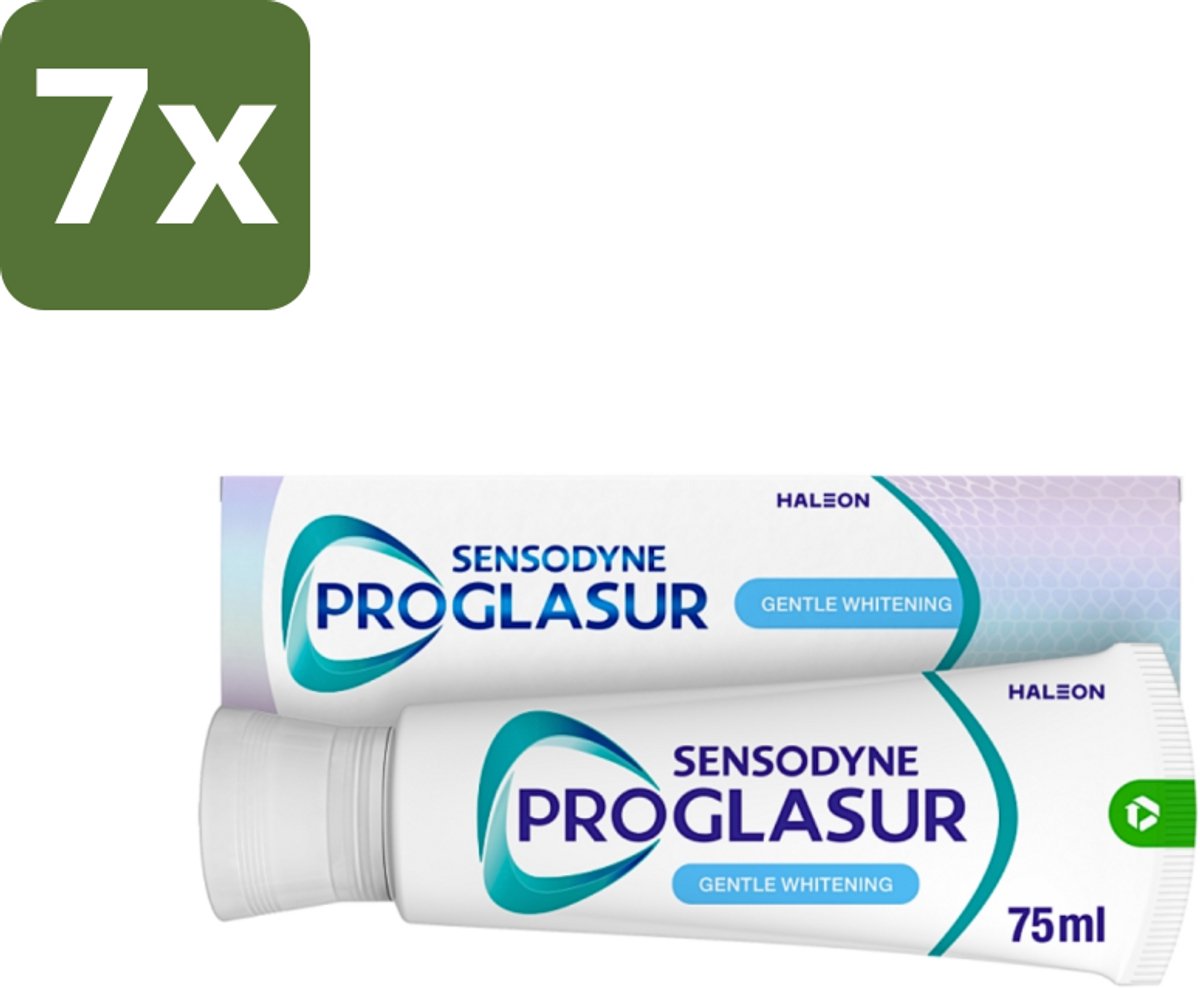 Sensodyne - Tandpasta - Proglasur Gentle Whitening - Verheldert Glazuur - 75 ml - Bulkverpakking - 7 stuks