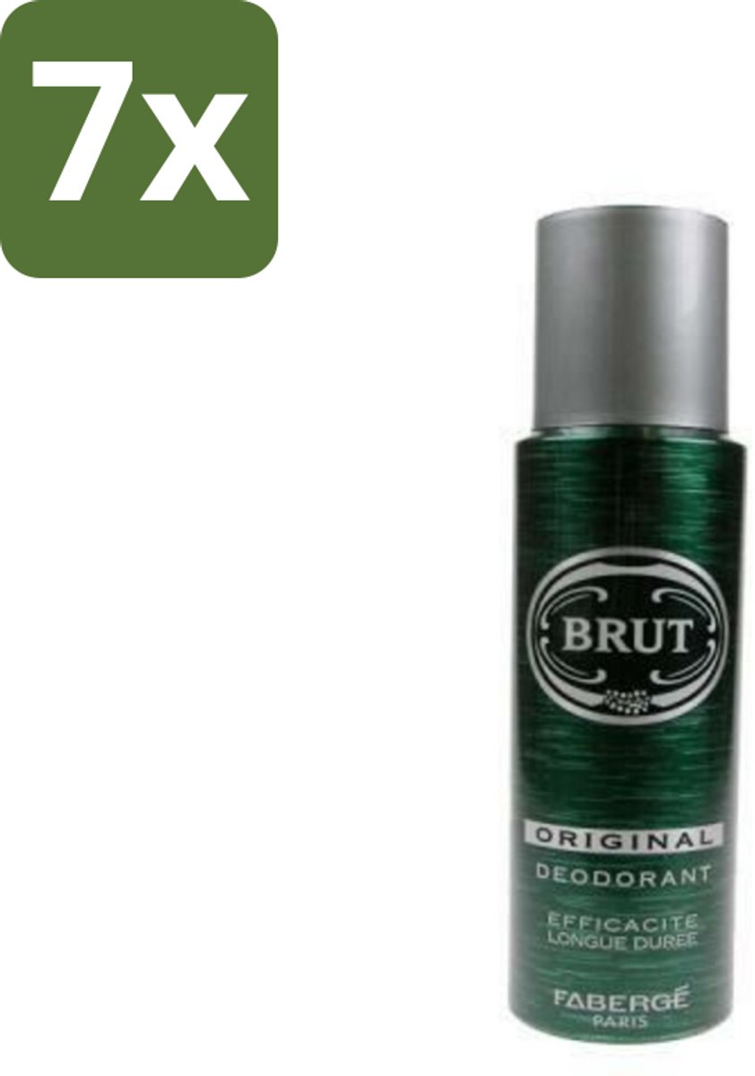 Brut Deospray Original Brut 200 ml - Bulkverpakking - 7 stuks