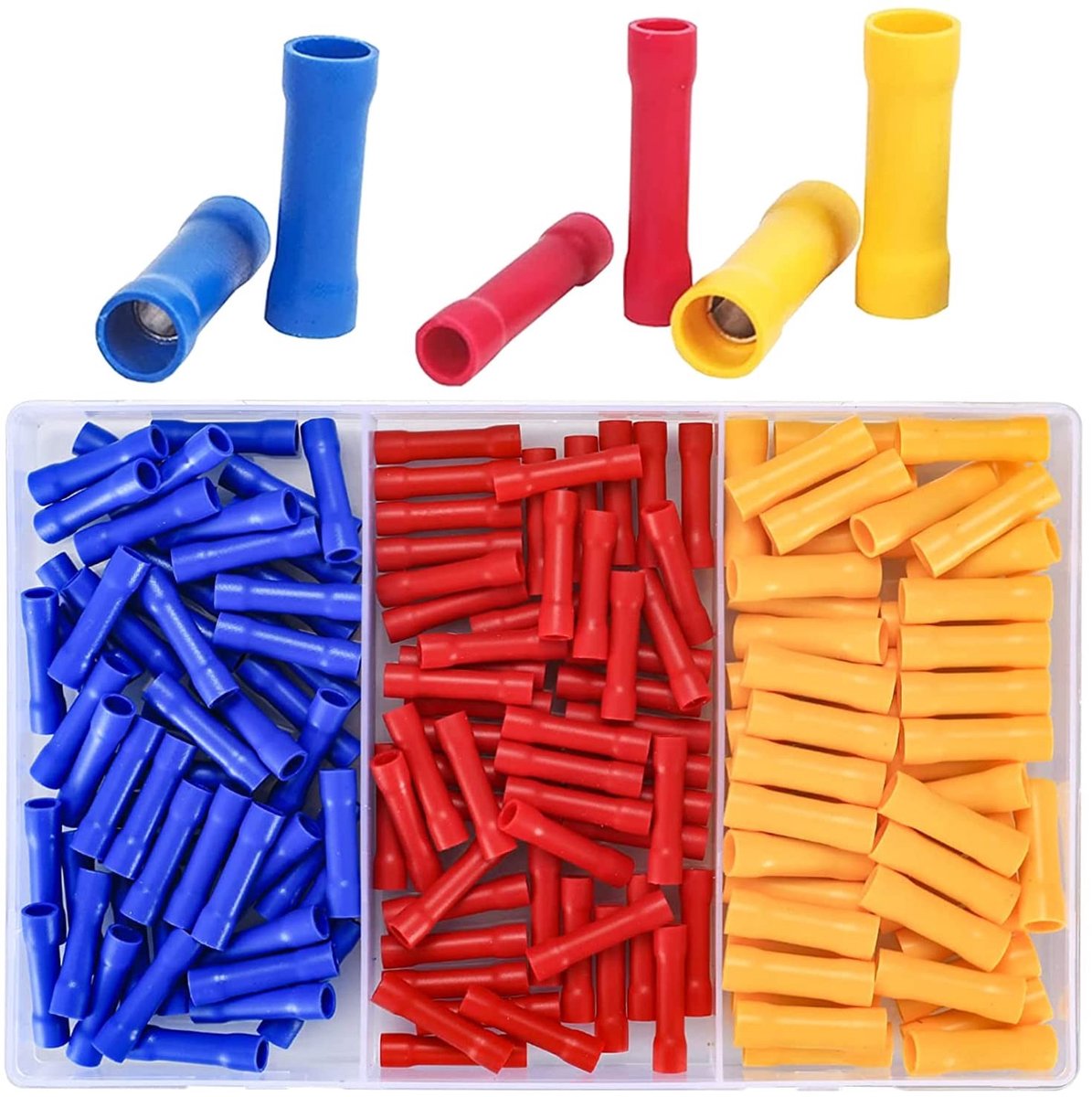 Solidchoice - 200 Stuks Elektrische Verbindingen en Krimp Sleeves