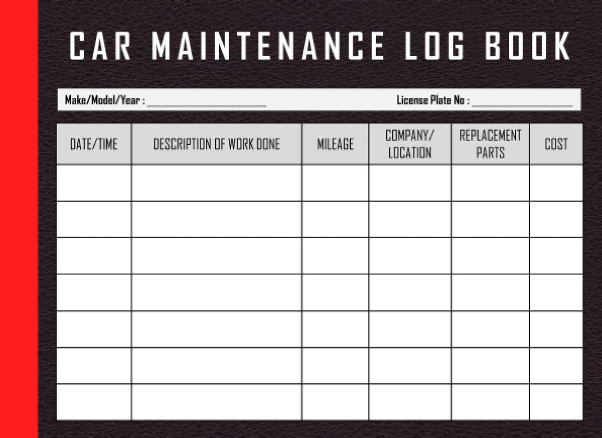 Car Maintenance Log Book: Maintenance log book - vehicle maintenance log book - auto maintenance log book - ShopVlot