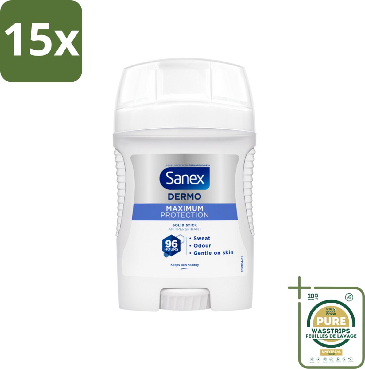 15 x Sanex – Deodorant Stick – Maximum Protection 96H – 50 ml - Grootverpakking - Koffie - Koffiezetapparaat - Koffiezetapparaat