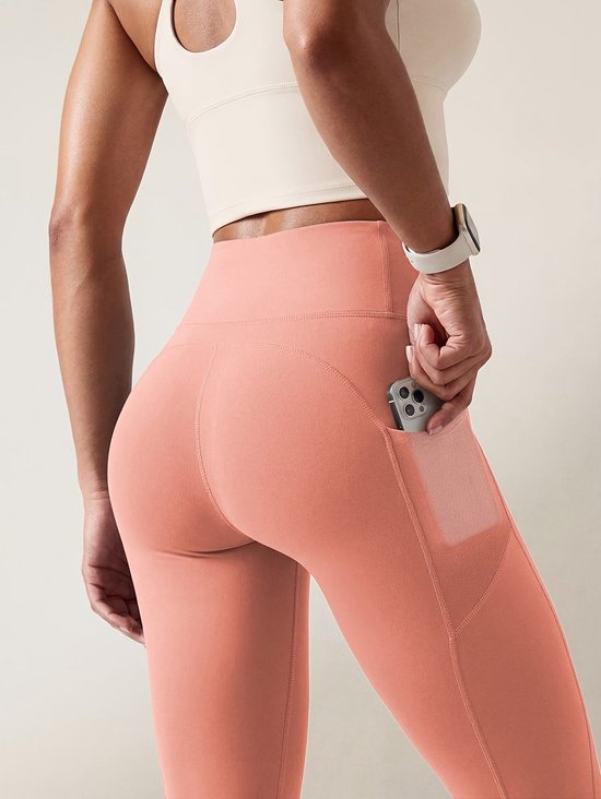 Currero Pilates Pak Dames - Yoga - Buttshaper - Gym - Fitness - Butt Lift - Bil Vergrotend - Heup Liftend - Yogakleding - Wit + Roze S — afbeelding 2
