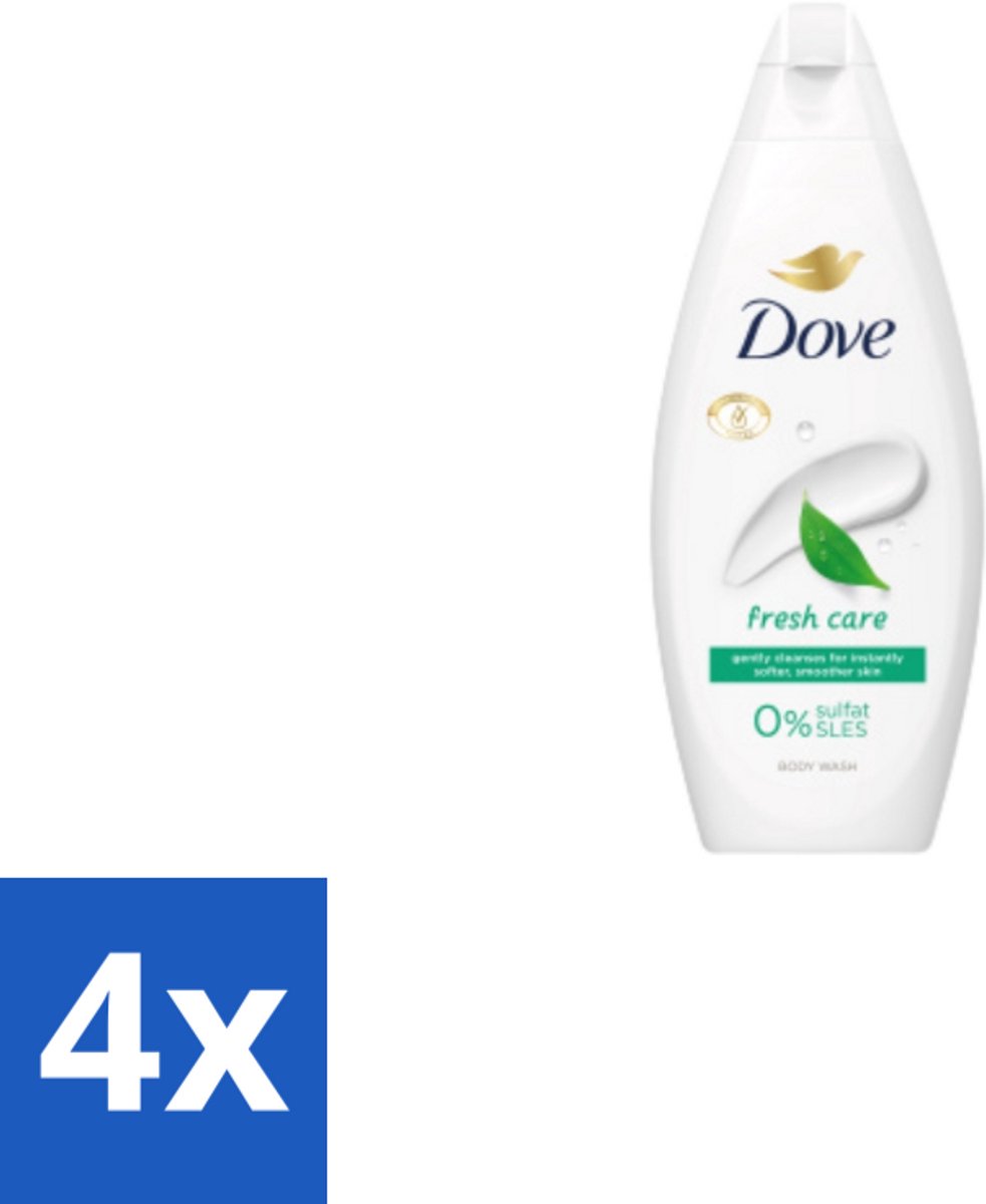 4 x Dove – Douchegel – Fresh Care – 250 ml - Douchegel - Fris - Schone Huid - Huid Reinigen - Huid Hydrateren