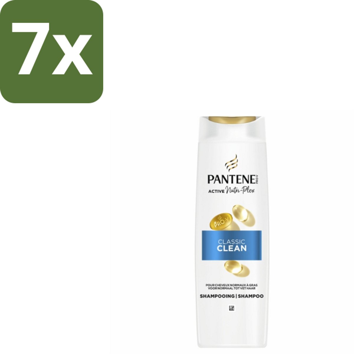 Pantene – Shampoo – Classic Clean – 400 ml - Bulkverpakking - 7 stuks