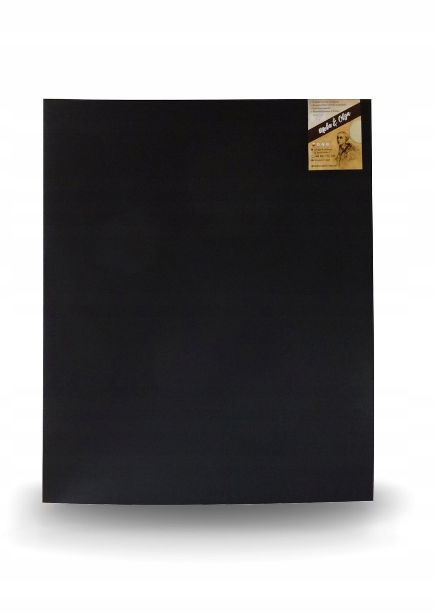 Zwart Katoenen Schilderdoek 80x170 cm - Professioneel
