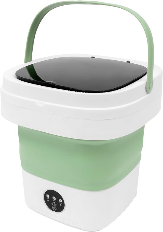 Mini Wasmachine - Opvouwbaar Model - Kleine Kleding Wassen - Met Centrifuge - 12 Liter - Groen — afbeelding 5