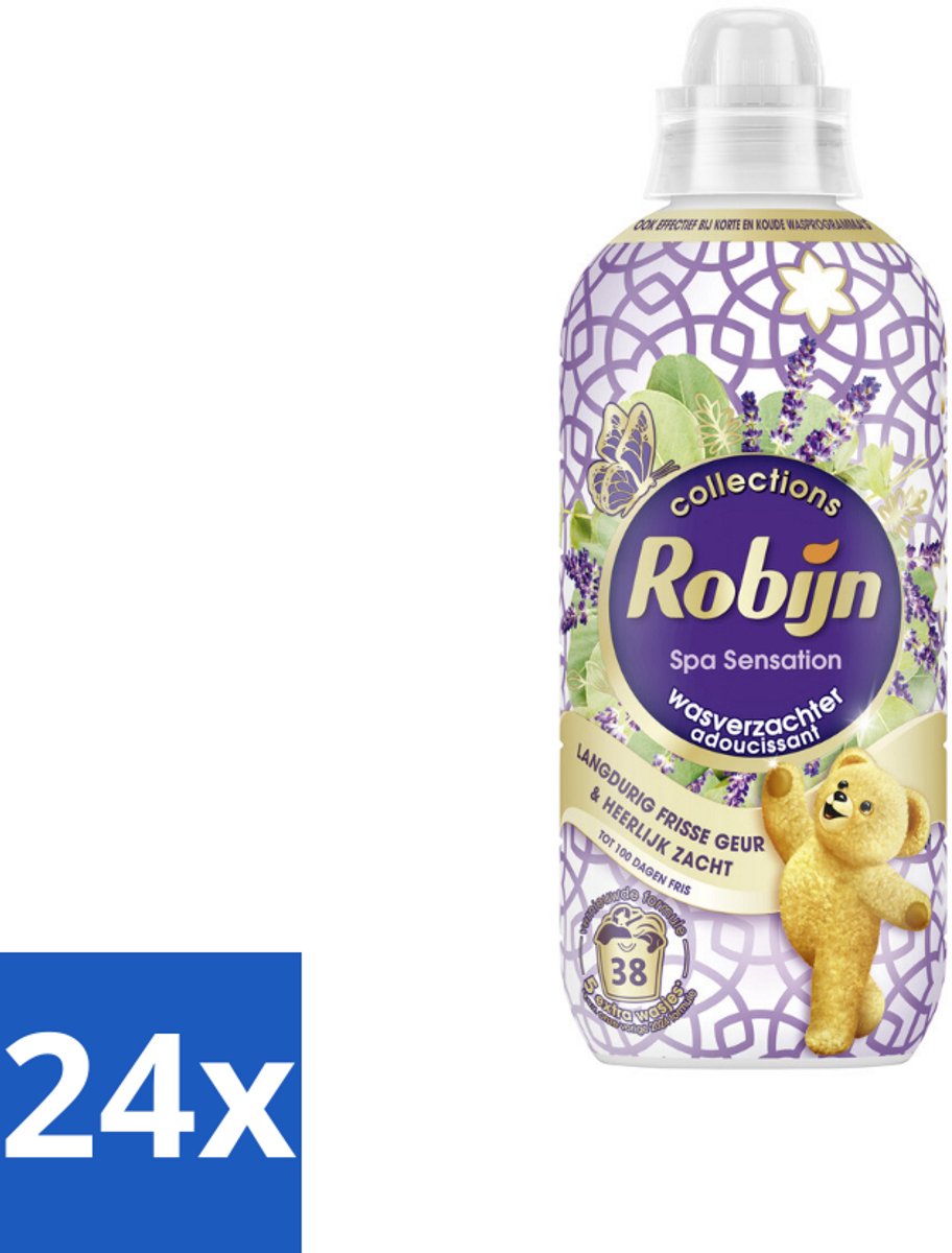24 x Robijn – Wasverzachter – Intense Spa Sensation – 765 ml - Wasverzachter - Eucalyptus - Lavendel - Wasgeur - Kleding Verzorgen