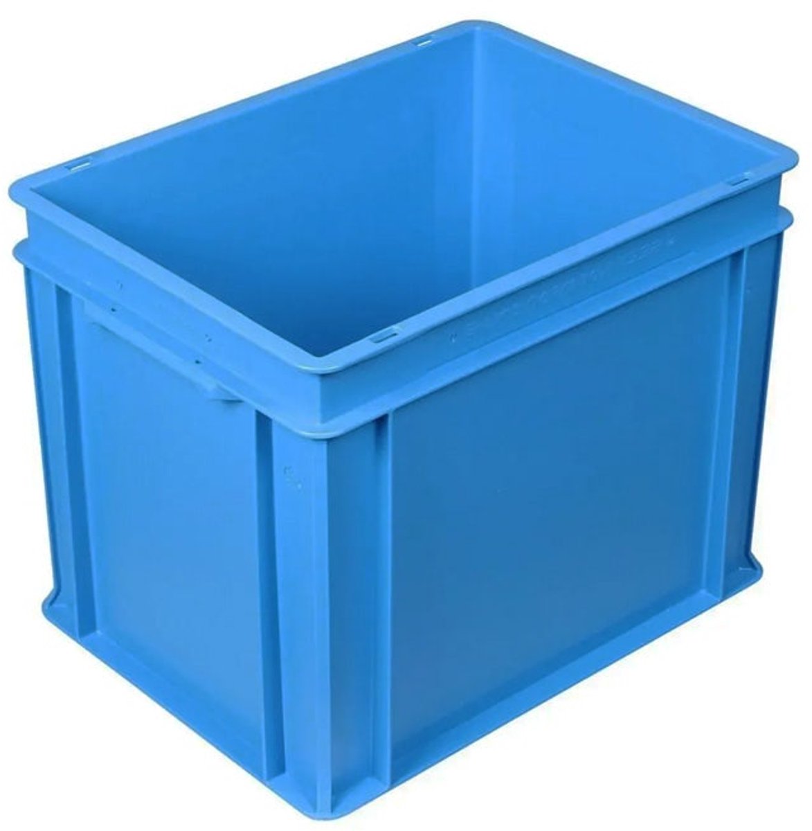Stapelbak kunststof 400x300x325 mm 30 liter blauw - Euronorm - Grijprand