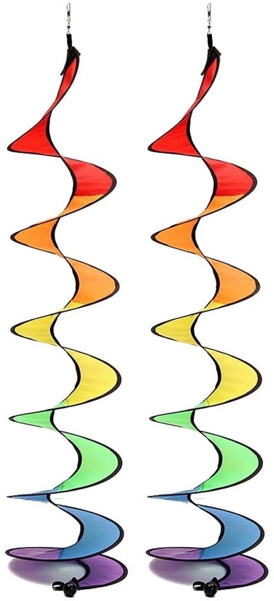 Elzusha - Set van 2 Kleurrijke Windspinners voor Tuin en Huis