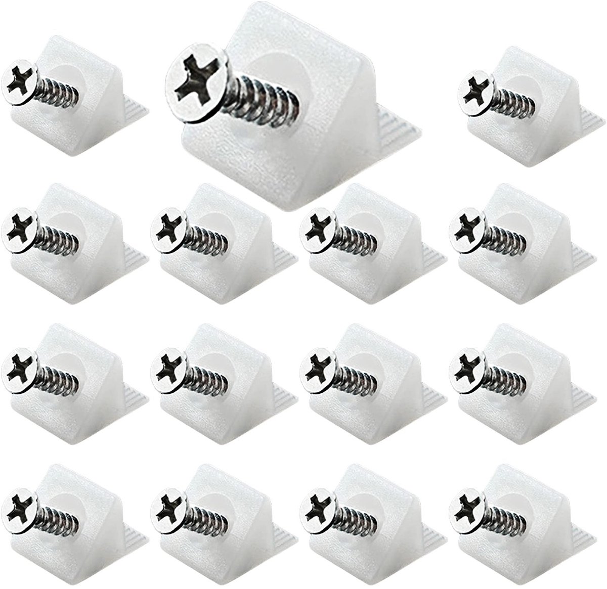 Elzusha - 110 Stuks Achterwand Verbinders voor Meubelstabilisatie