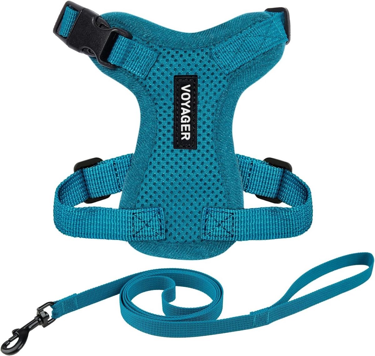 Huisdierharnas - Turquoise - XXXS - Ademend Gaas voor Honden en Katten