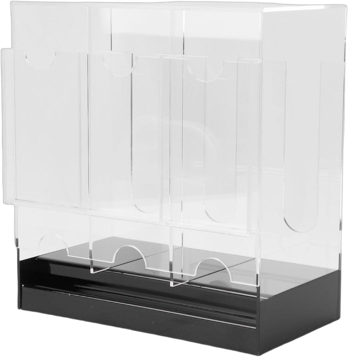Kaartpakketdispenser 3 Sleuven - Opslag Organizer - Verzamelen Tonen - Heldere Acryl Constructie - 30 x 28 x 21 cm