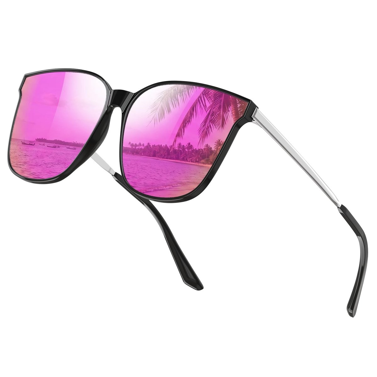 Elzusha - Vintage Gepolariseerde Retro Zonnebril voor Dames met UV Bescherming