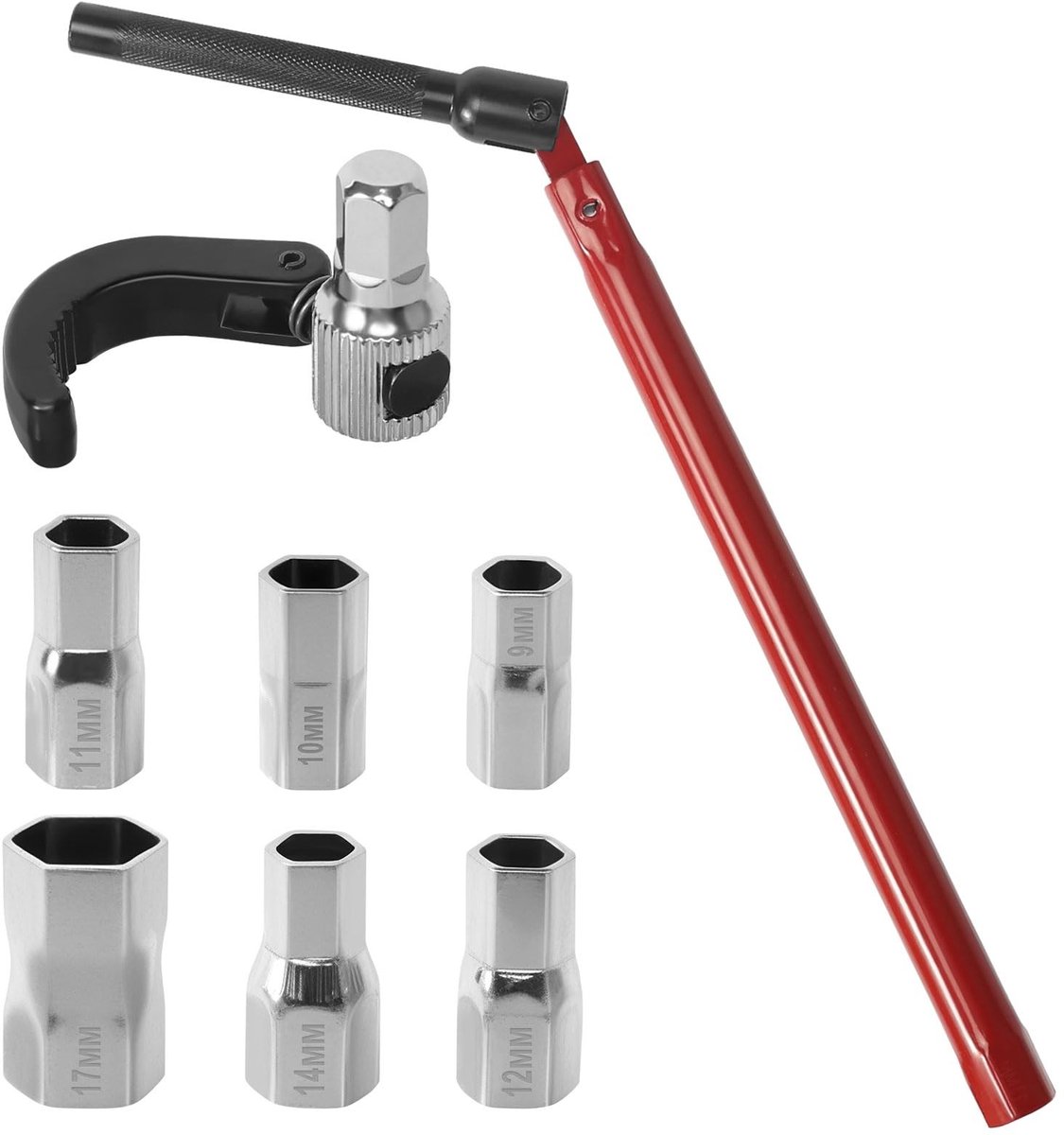 Elzusha - Universele Kraanmoersleutel Set van 8 Stuks 9-17mm