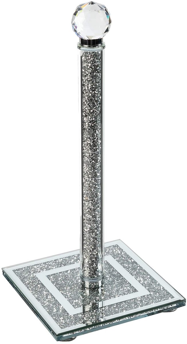 Elzusha - Luxe Keukenrolhouder met Kristallen en Stabiliteit