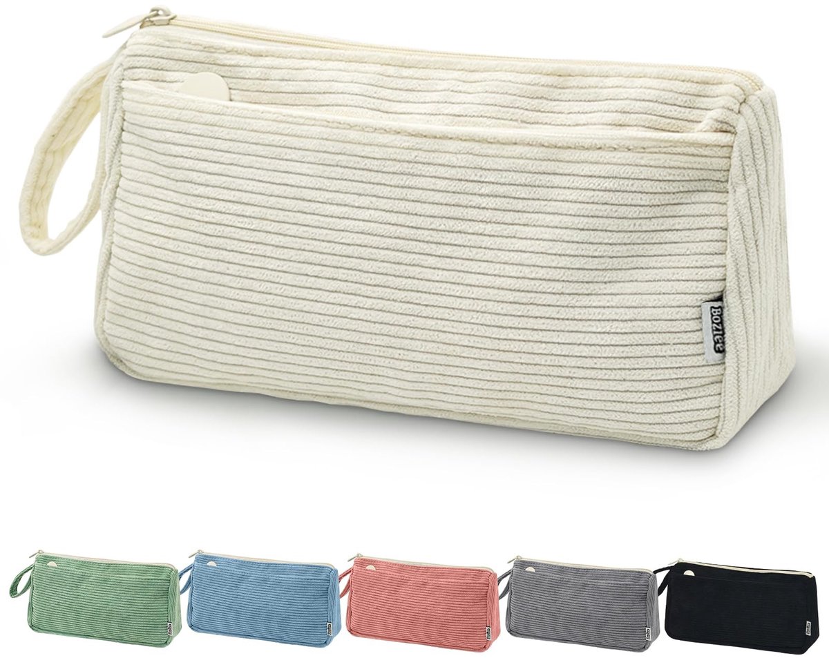 Elzusha - Corduroy Cosmetica Tas, Klein en Compact voor Reizen