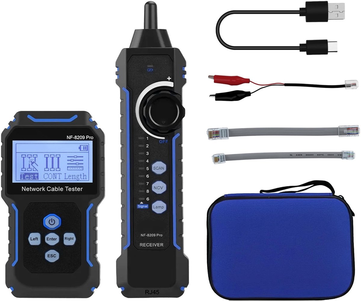 Elzusha - Netwerk Kabeltester met POE en NCV Functionaliteit