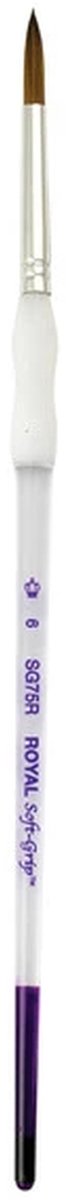 R&L Soft Grip Synthetic Sable Round 6 - 3 Pack