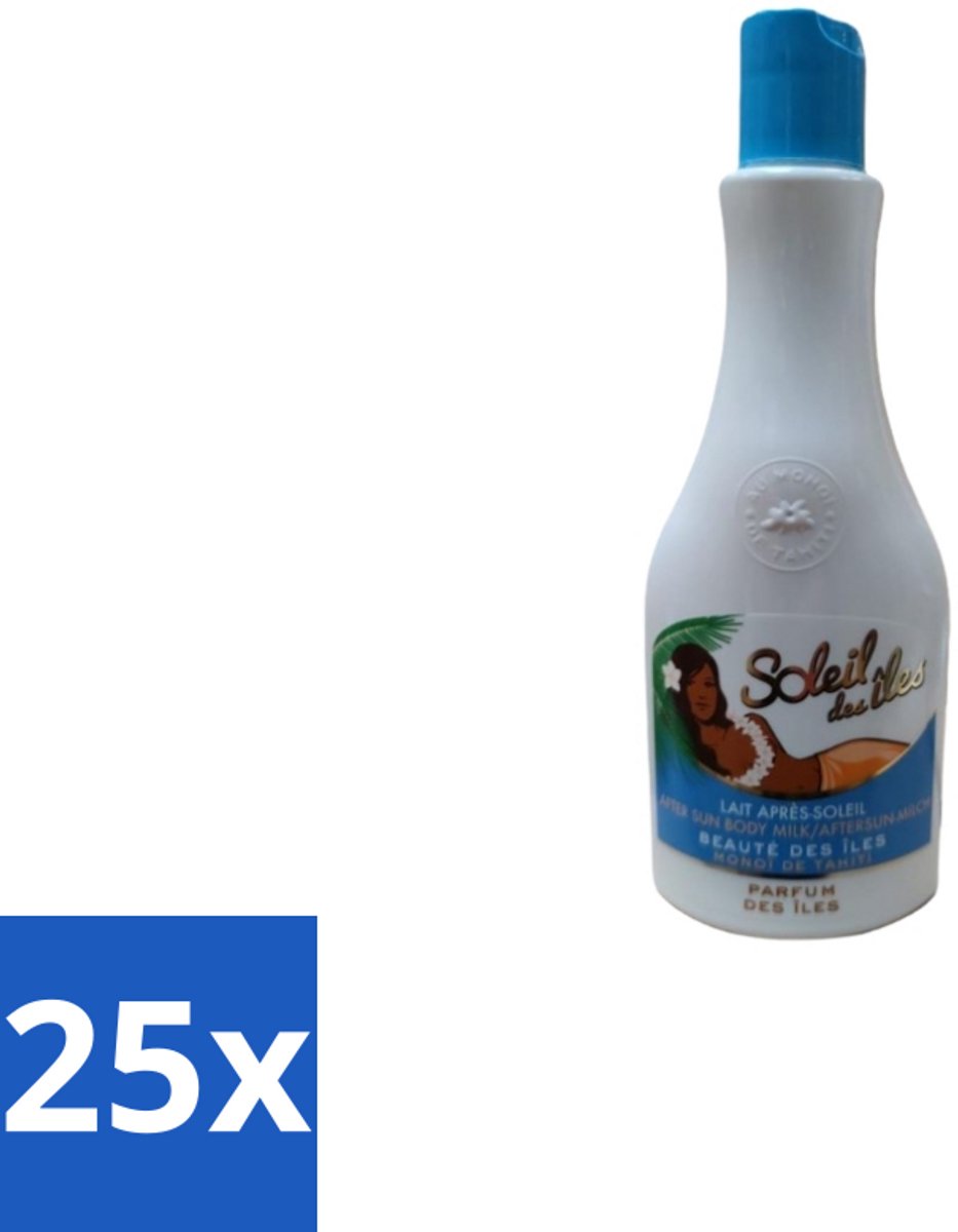 25 x Soleil des Îles – Aftersun Bodymilk – Monoï de Tahiti Kokos – 150 ml - Aftersun Bodymilk - Monoï De Tahiti - Zonverzorging - Huidherstel - Hydratatie Na Zon
