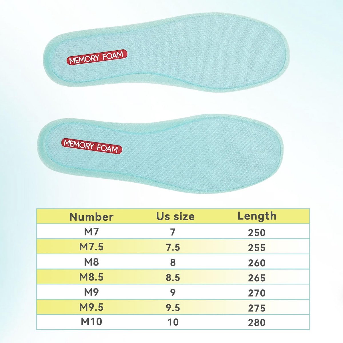 Elzusha - Memory Foam Inlegzolen voor Sneakers met Ondersteuning