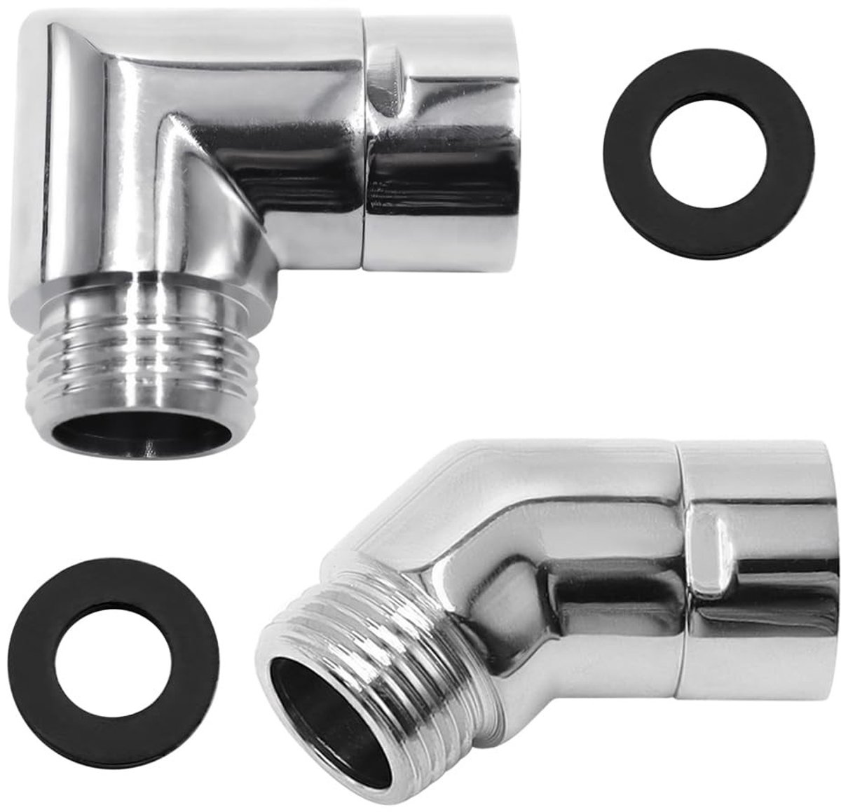Elzusha - Douche Adapters 90°/135° met Rubber O-ring
